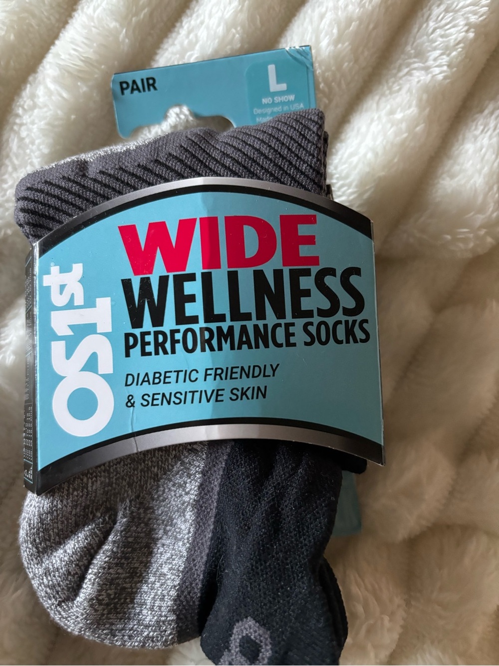 Ost Wide Wellness Performance Socks - Gray & Black